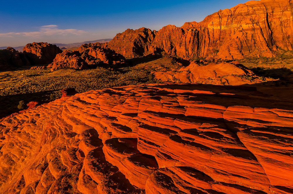 red mountains